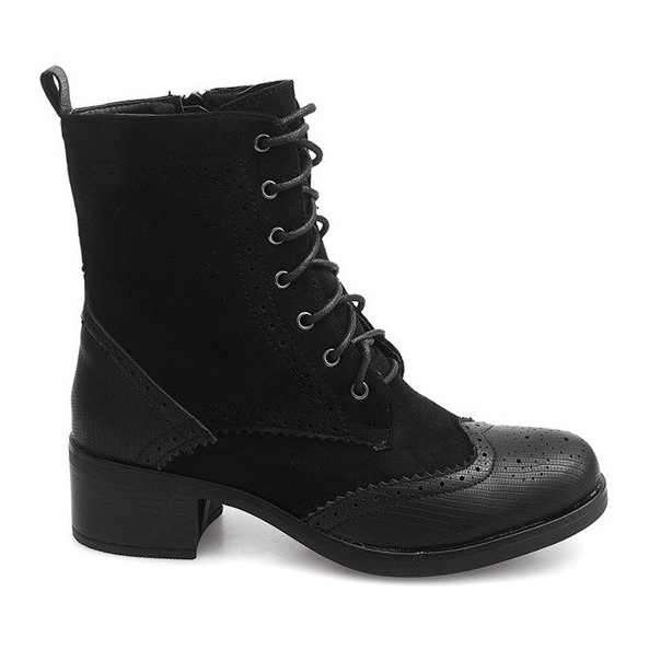 Schnürstiefel Jazzschuhe ZH76 Schwarz
