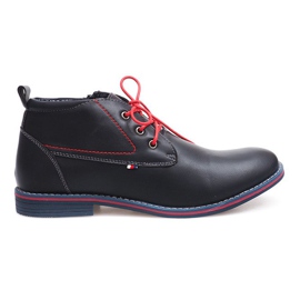 Hohe Warme Stiefel Gebunden 86105 Marineblau
