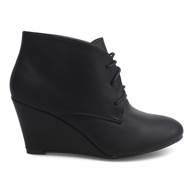 Wedges On Wedge Stiefel 1177B Schwarz