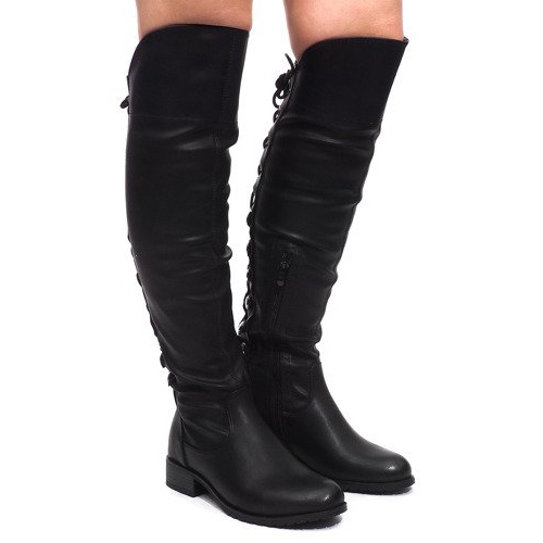 Elegante Stiefel F103 Schwarz