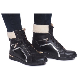 Warme Turnschuhe RY93022-1 Schwarz