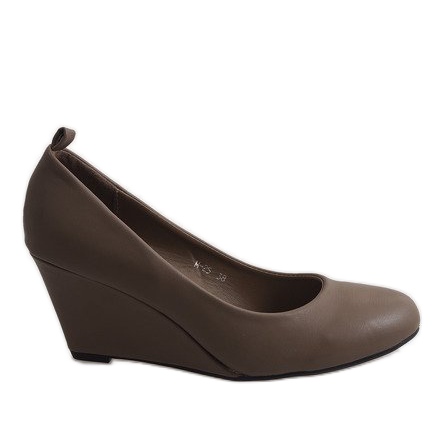 Khakifarbene Keilpumps M-25 mehrfarbig grün