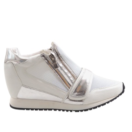 Modische schlichte Sneakers SK48 Weiß