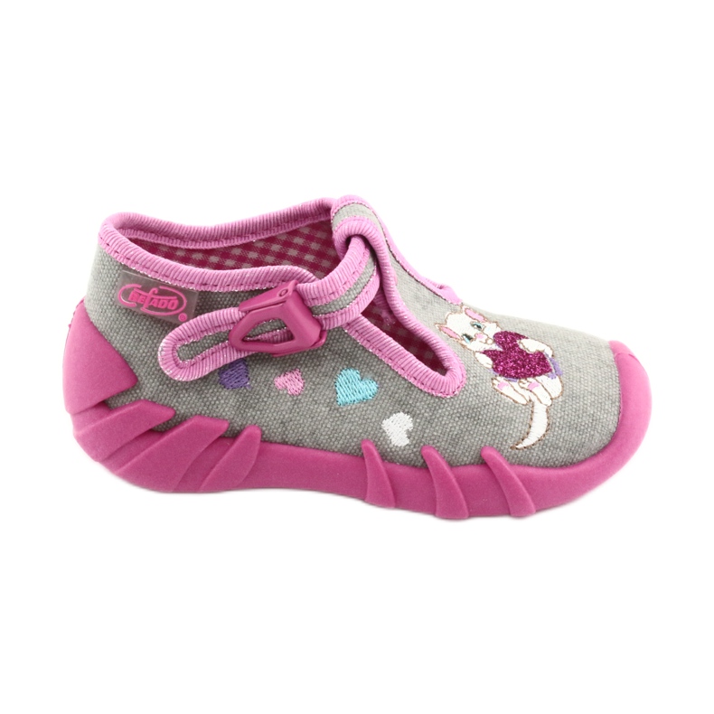 Befado Kinderschuhe 110P338 rosa grau