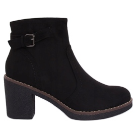 Stiefel mit Gummiabsatz schwarz 8B855 Black