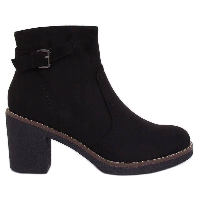 Stiefel mit Gummiabsatz schwarz 8B855 Black