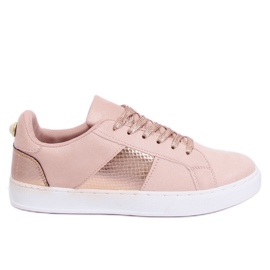 Rosa X93 Champagner Damen-Sneaker