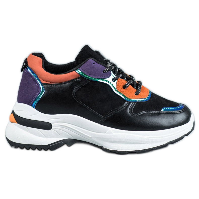 SHELOVET Lässige Turnschuhe schwarz