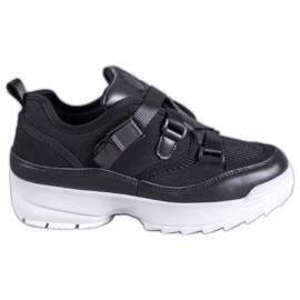 SHELOVET Schwarze modische Sportschuhe