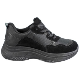 SHELOVET Schwarze Sportschuhe