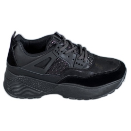 SHELOVET Schwarze Moro-Turnschuhe