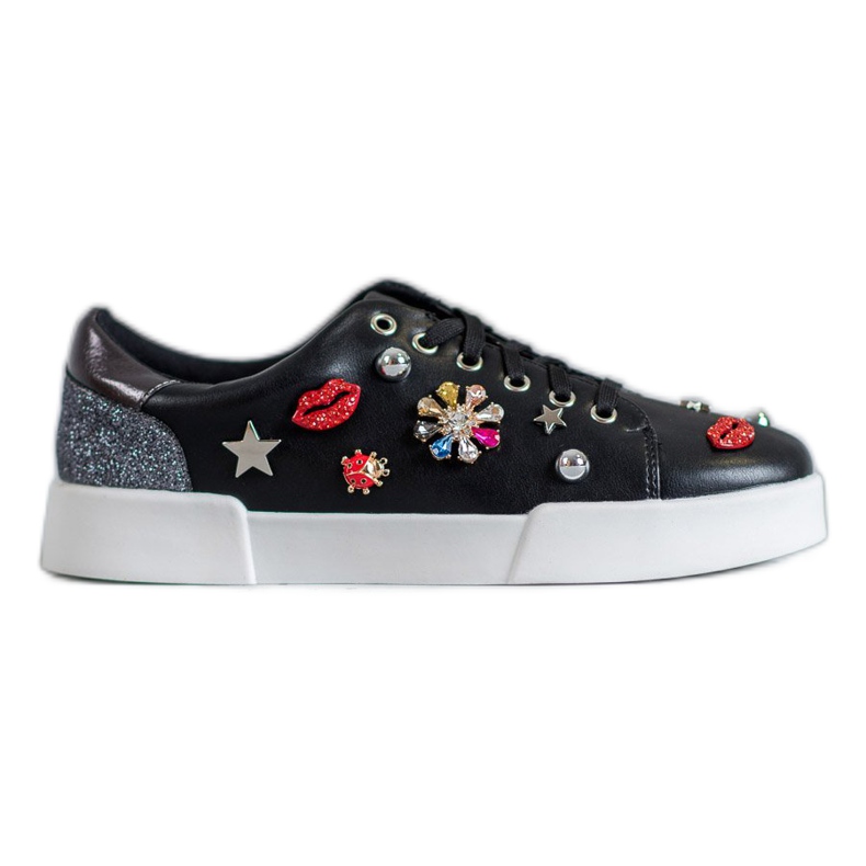 Bestelle Sportschuhe mit Patches schwarz