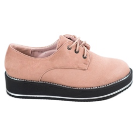 Forever Folie Schuhe auf der Plattform rosa