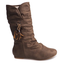 Warme Stiefel Saszki XQ38 Khaki Stiefel grün