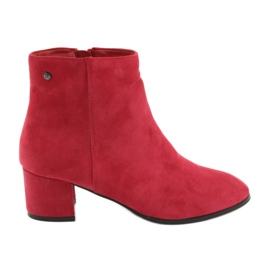 Rote Stiefel Filippo 316 aus Wildleder