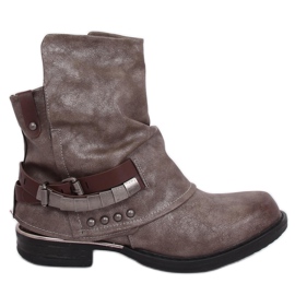 Graue Militärstiefel LL-165P Khaki