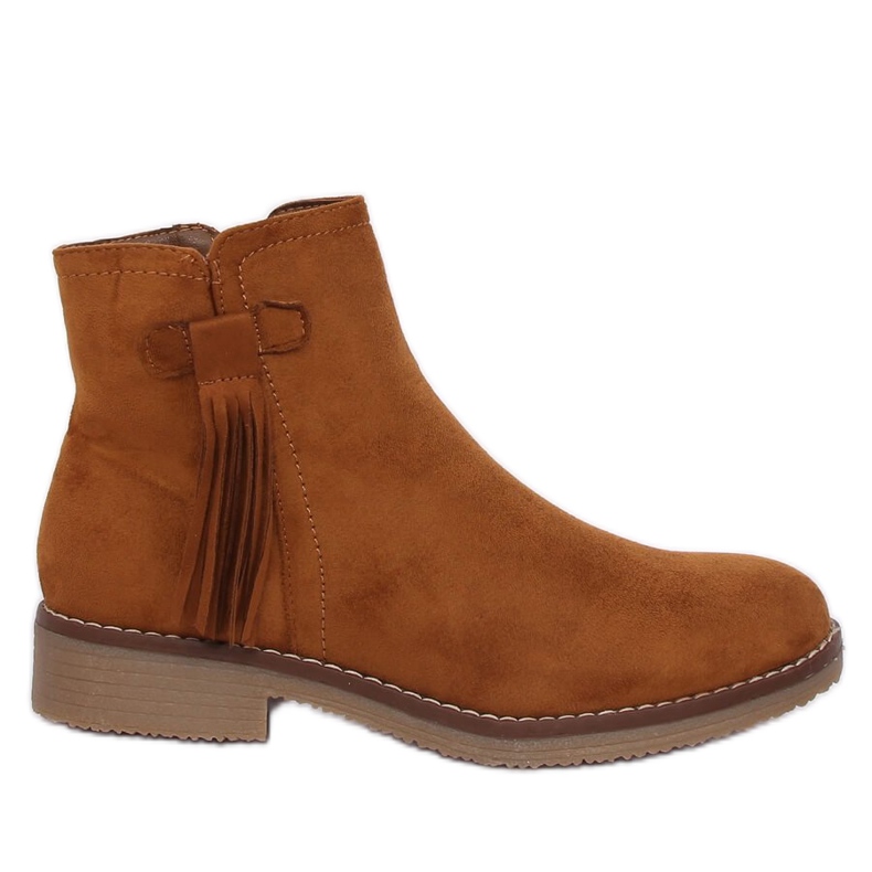 Jodhpur-Stiefel mit Fransen camel 8B907 Camel braun