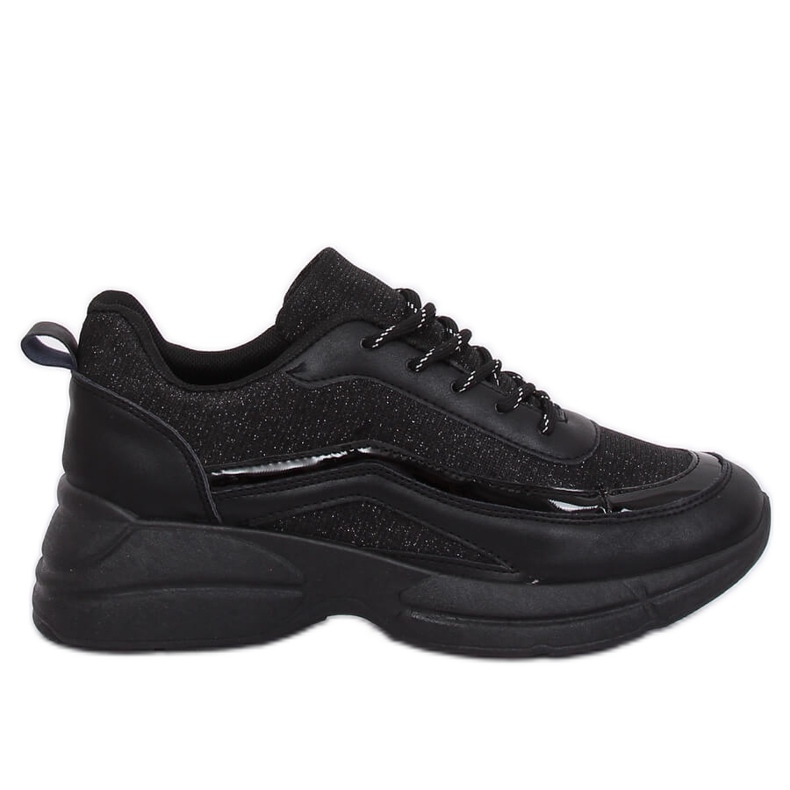BY-082 Schwarze schwarze Sportschuhe