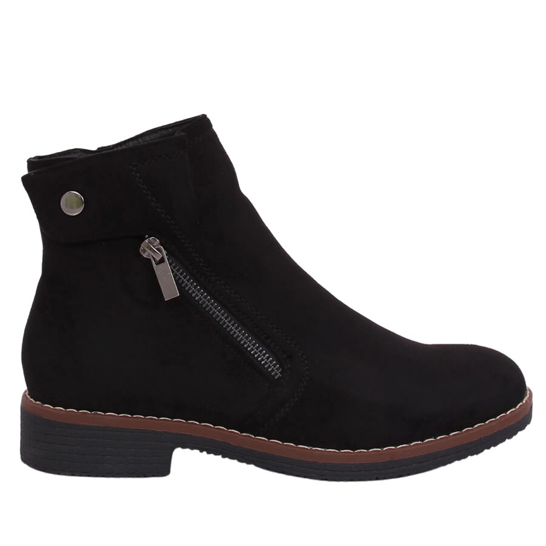 Schwarze Jodhpur-Stiefel für Damen 8B908 Schwarz