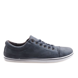 Modische hohe Sneakers TL345 Marineblau