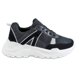 SHELOVET Gebundene Schuhe auf der Plattform schwarz