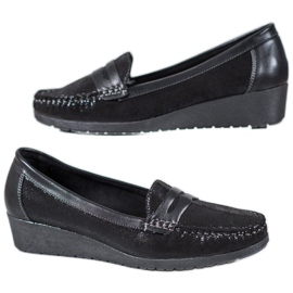 Comer Schwarze Loafer