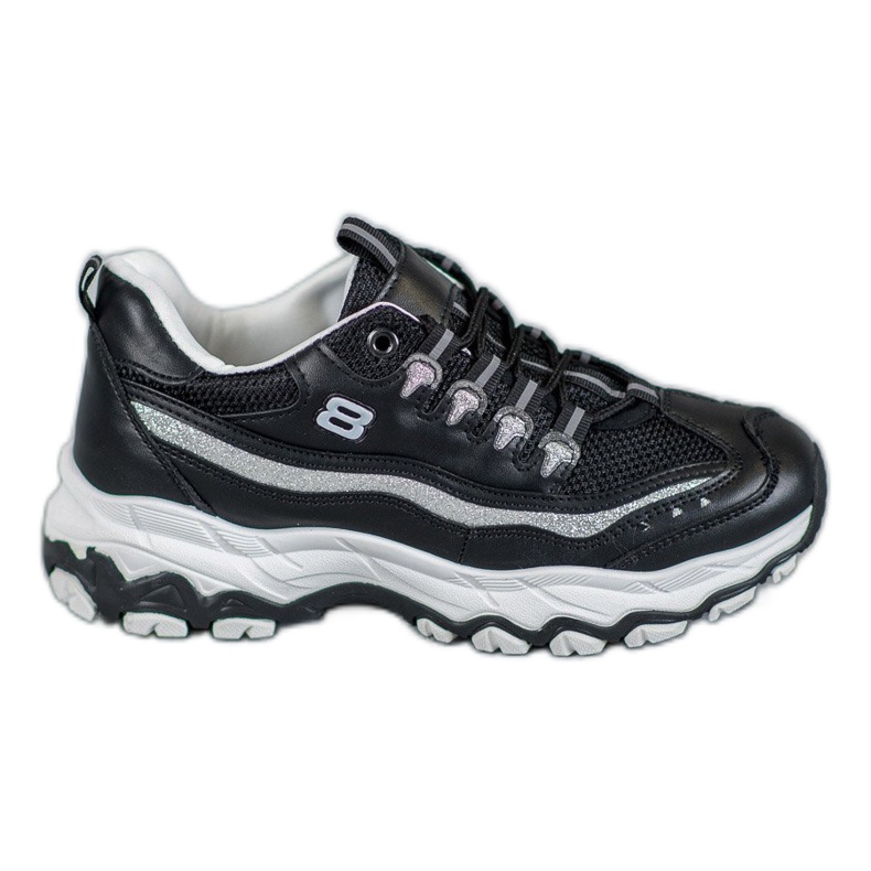 Yes Mile Sneakers mit Glitzer schwarz