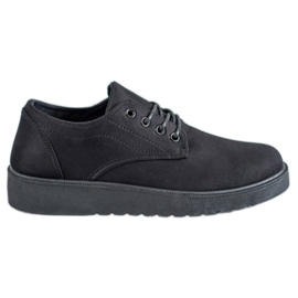 SHELOVET Wildlederschuhe schwarz