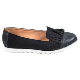 SHELOVET Herren mit Fransen schwarz