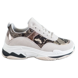 Kylie Sneakers mit Schlangenprint mehrfarbig