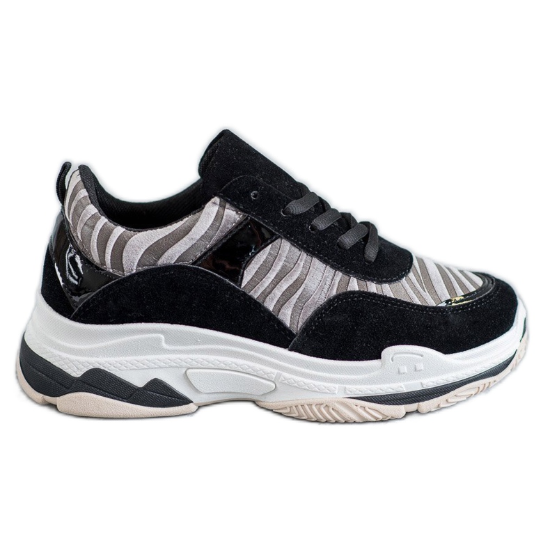Kylie Sneakers mit Zebra-Print schwarz mehrfarbig