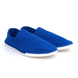 Lycra 8527 Blaue Slip-On-Sneakers