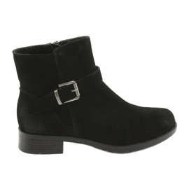 American Club SH04 schwarze Wildlederstiefel
