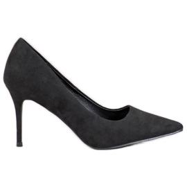 Diamantique Schwarze High-Heels