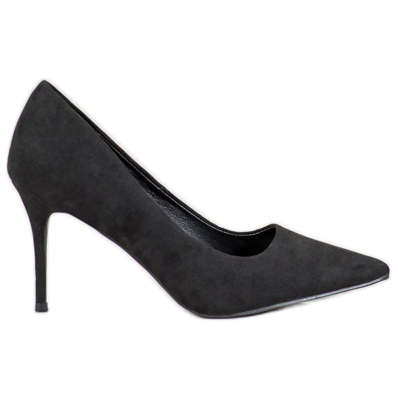 Diamantique Schwarze High-Heels