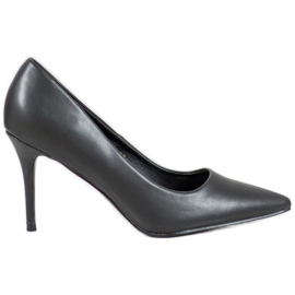 Diamantique High Heels aus Öko-Leder schwarz