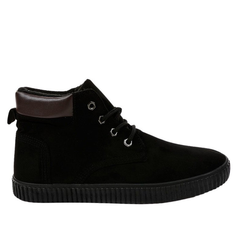 Schwarze isolierte Herren-Sneaker AN06