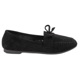 Nio Nio Schwarze Wildleder-Loafer