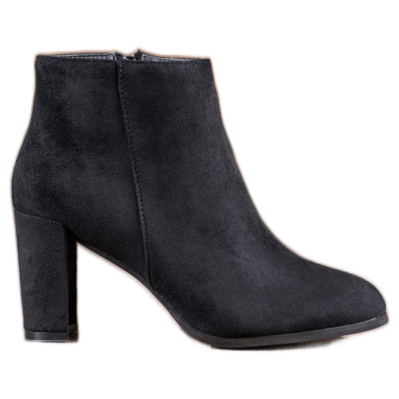 Abloom Wildleder Booties auf einer Bar schwarz