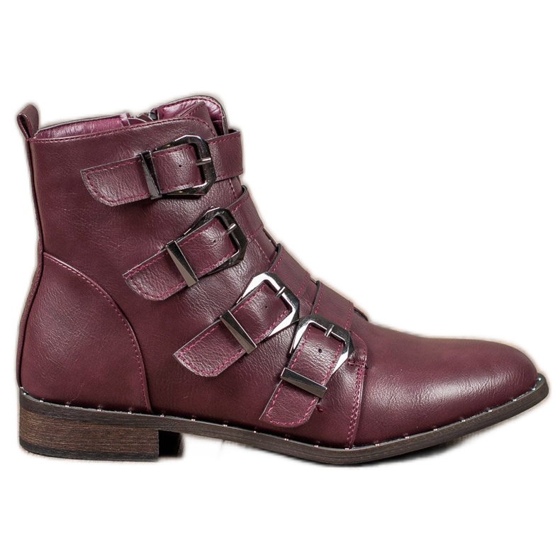 Cm Paris Stiefel mit Schnallen rot