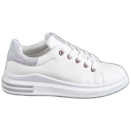 SHELOVET Turnschuhe aus Öko-Leder weiß