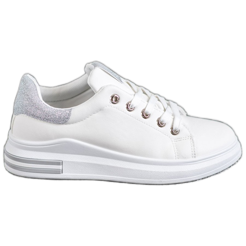 SHELOVET Turnschuhe aus Öko-Leder weiß