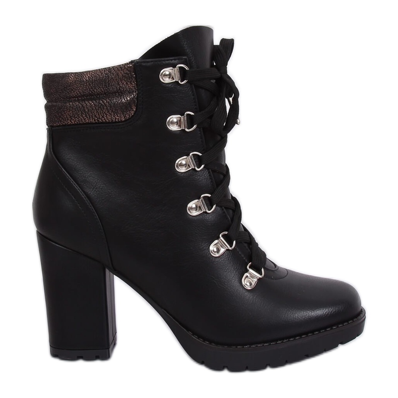 Schwarze High Heels 8992-PU Schwarz