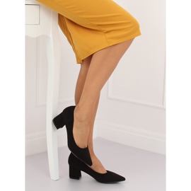 Schwarze Pumps mit hohen Absätzen schwarz KJ-10 Black II-GAT