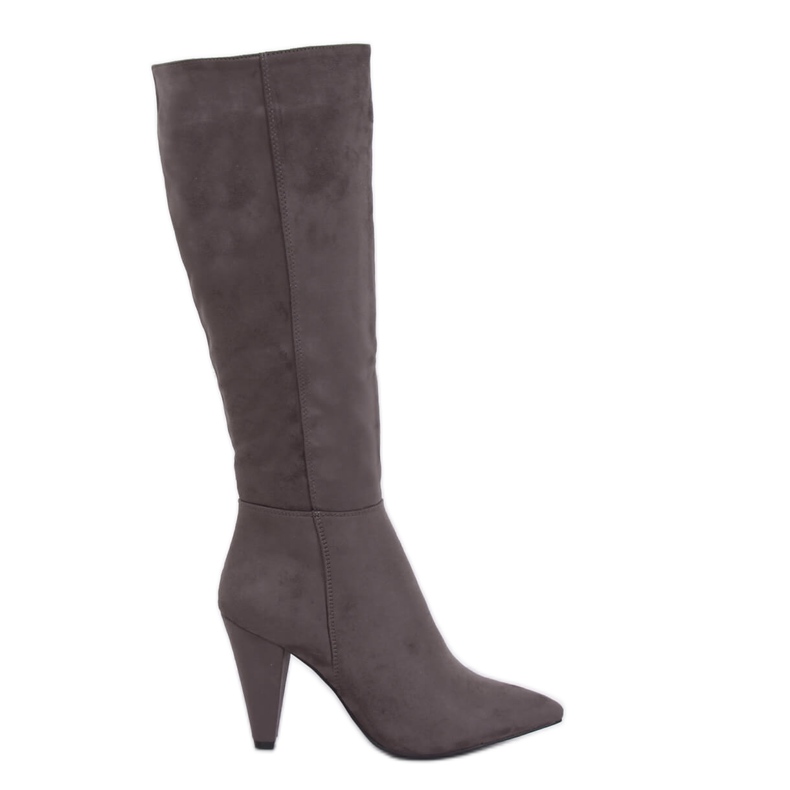 Grau Klassische High Heels 8677 Grau