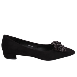 Schwarze Damen Ballerinas 1685 Schwarz