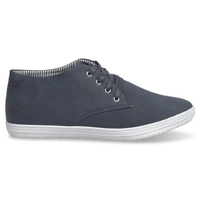 Modische hohe Sneakers 3232 Marineblau navy blau