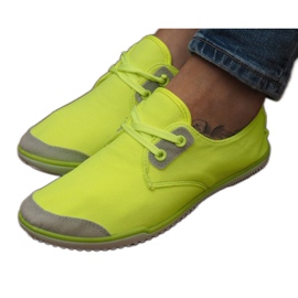 Lycra 1603 Gelbe Schnürsneaker