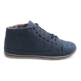 Modische hohe Sneakers TL364 Marineblau