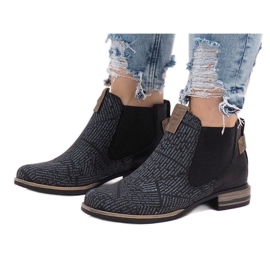 Schwarze Chelsea-Boots HX2U306-1B